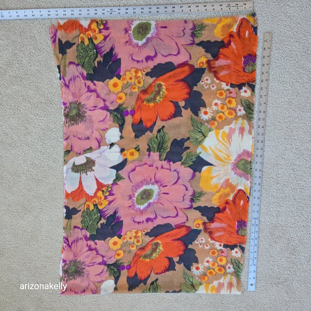 Woven Wool Lightweight Floral Scarf - Picture 7 of 8
